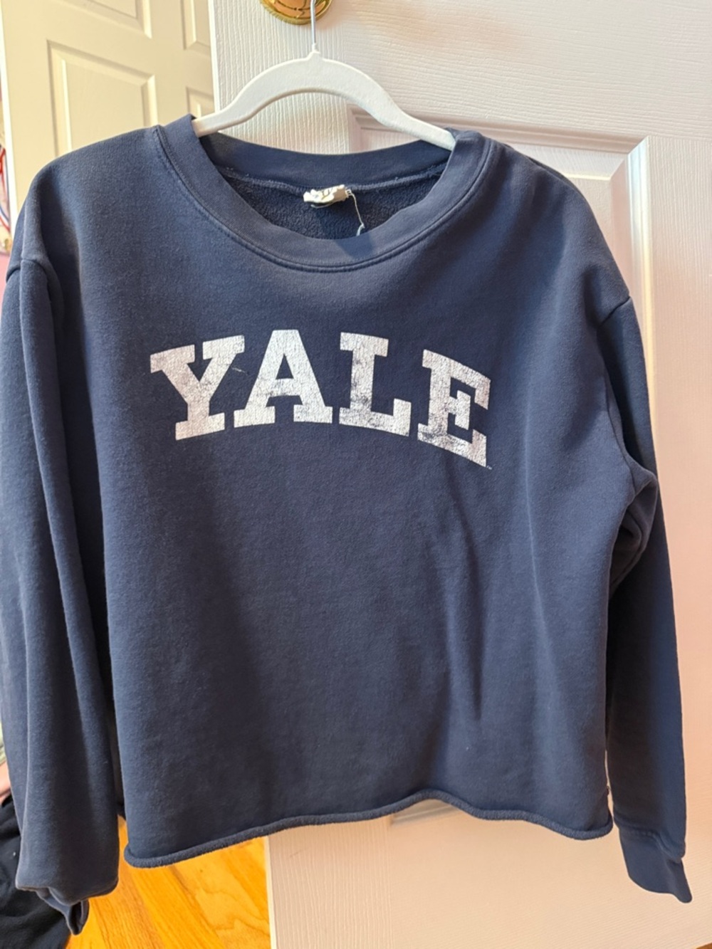 YALE Navy Crewneck Sweatshirt - Collegiate Pullover
